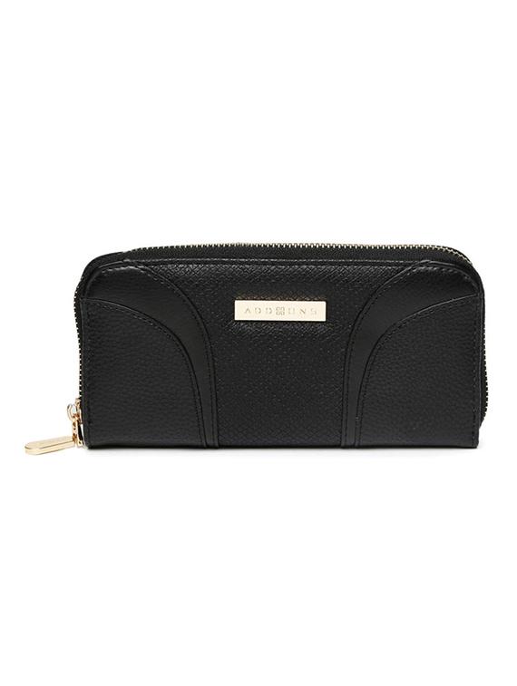 black leatherette wallet - 12973598 -  Zoom Image - 0
