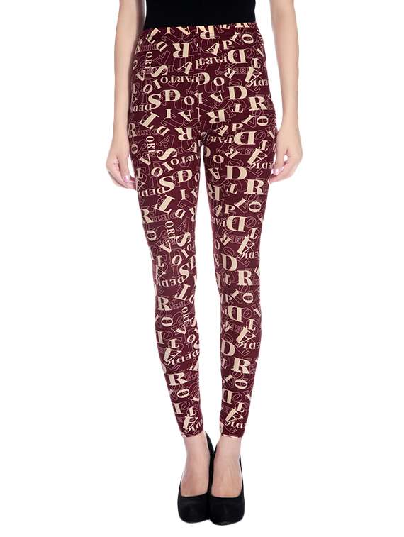 multi colored viscose leggings