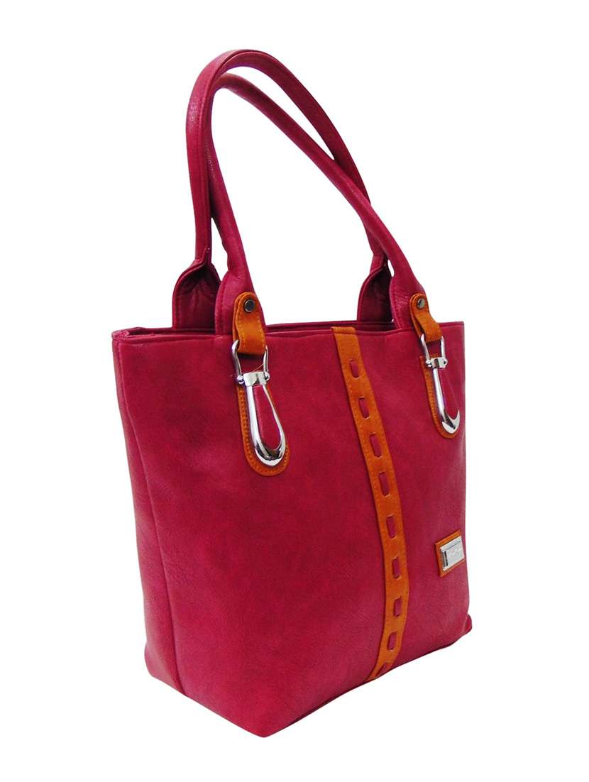 pink leatherette handbag - 12979443 - Standard Image - 3