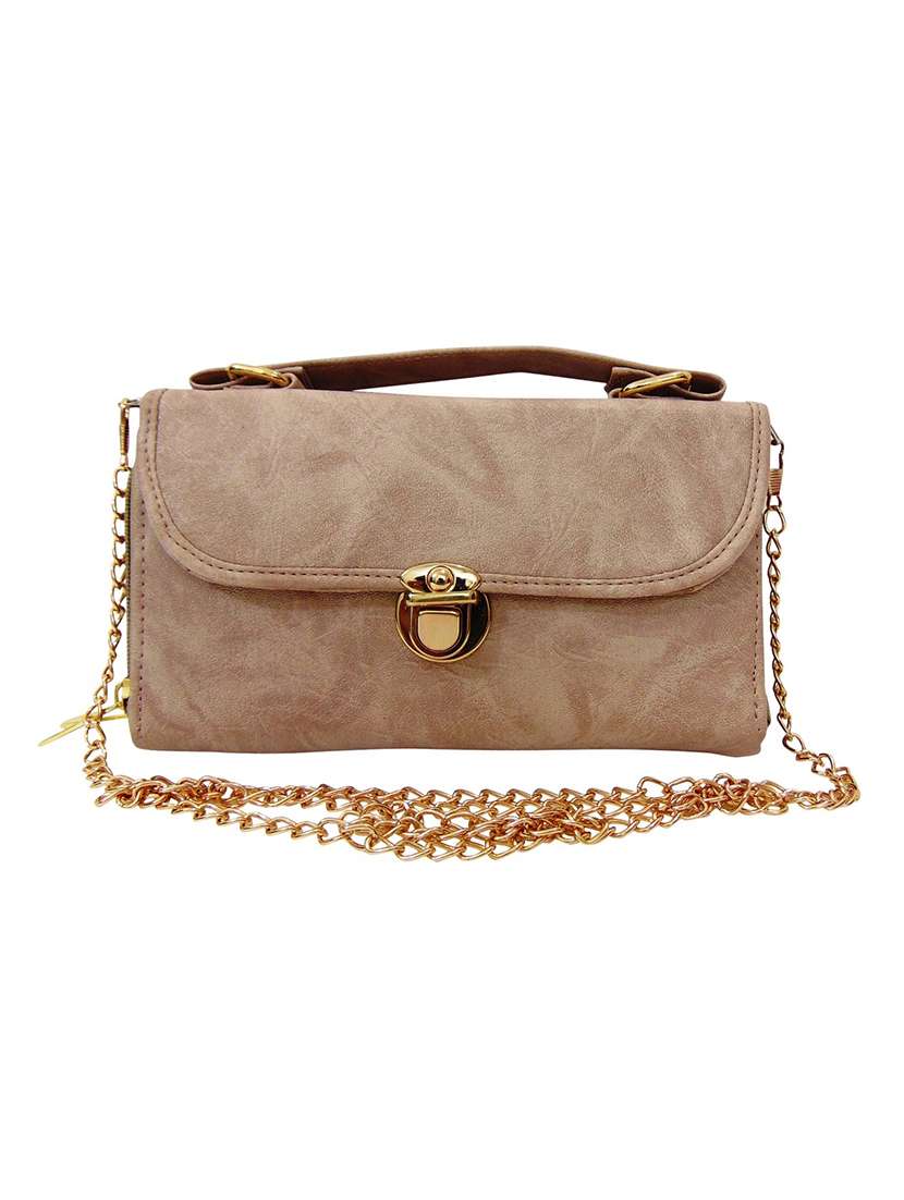 beige leatherette sling bag - 12979464 -  Zoom Image - 0