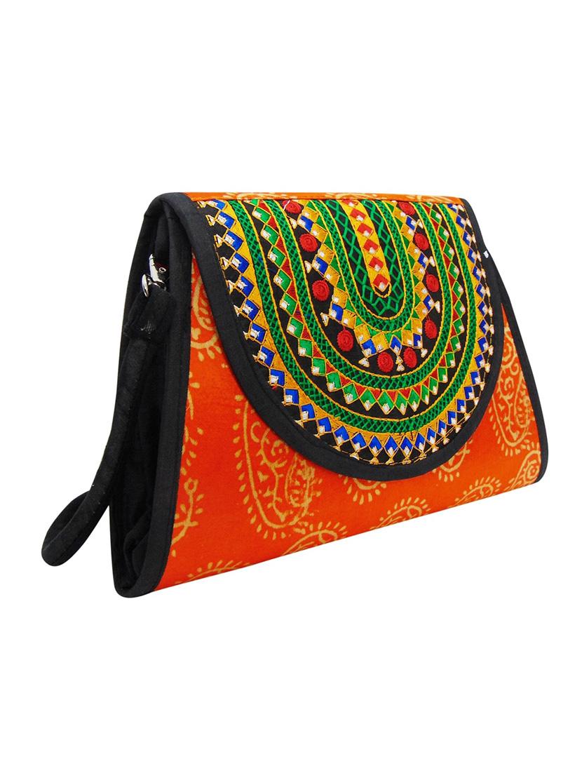 orange canvas sling bag - 12979478 - Standard Image - 3
