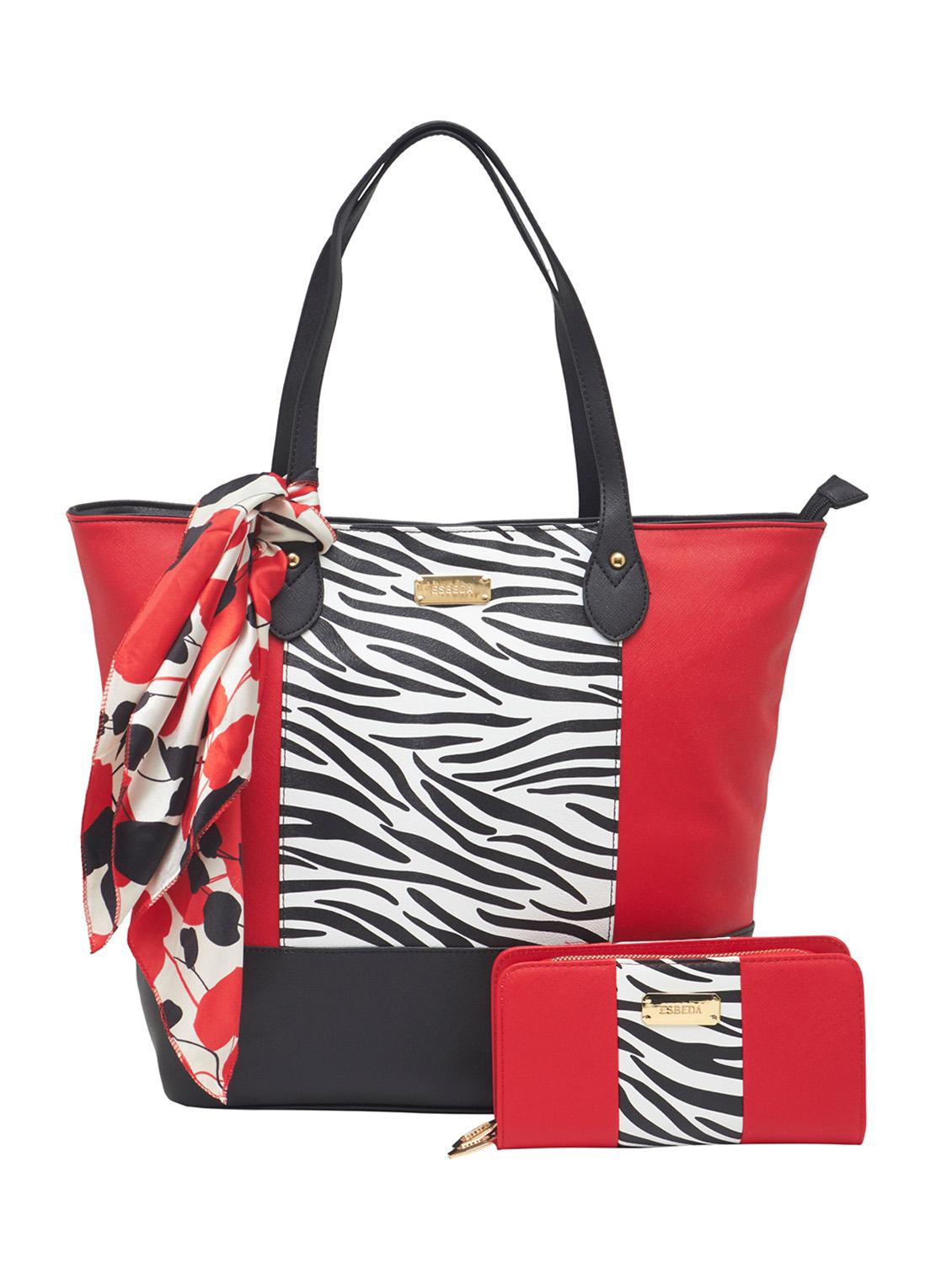 red synthetic leather tote - 12979974 - Zoom Image - 0