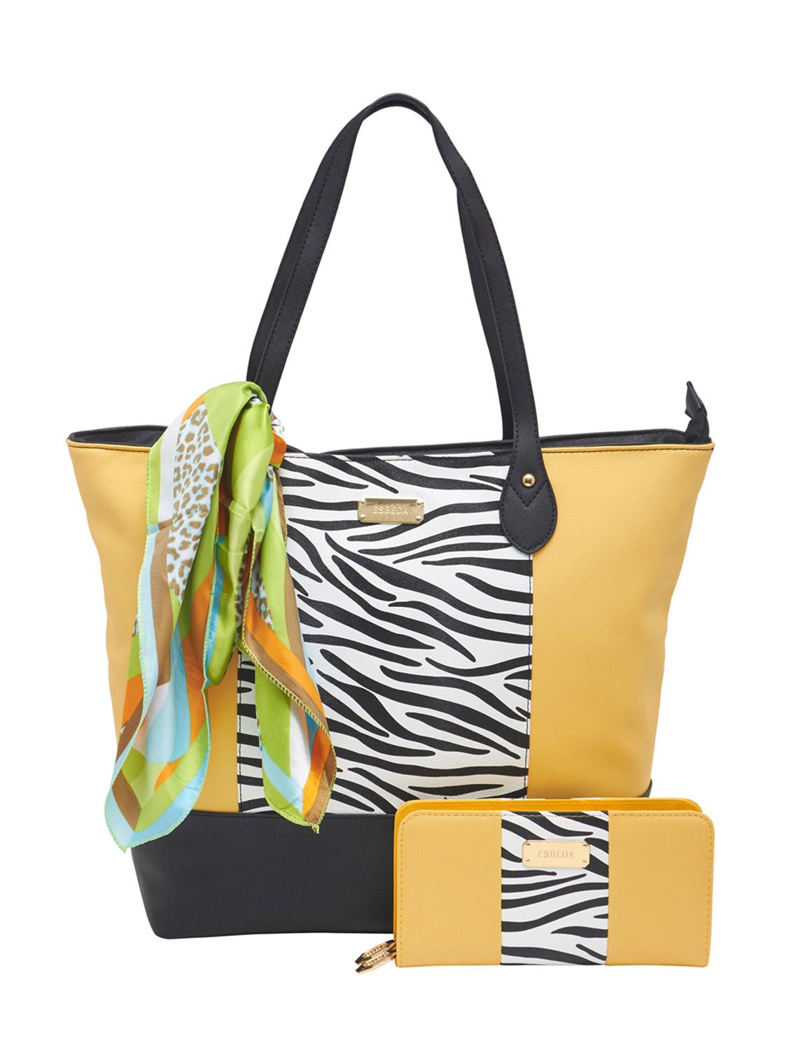 yellow synthetic leather tote - 12979975 - Zoom Image - 0