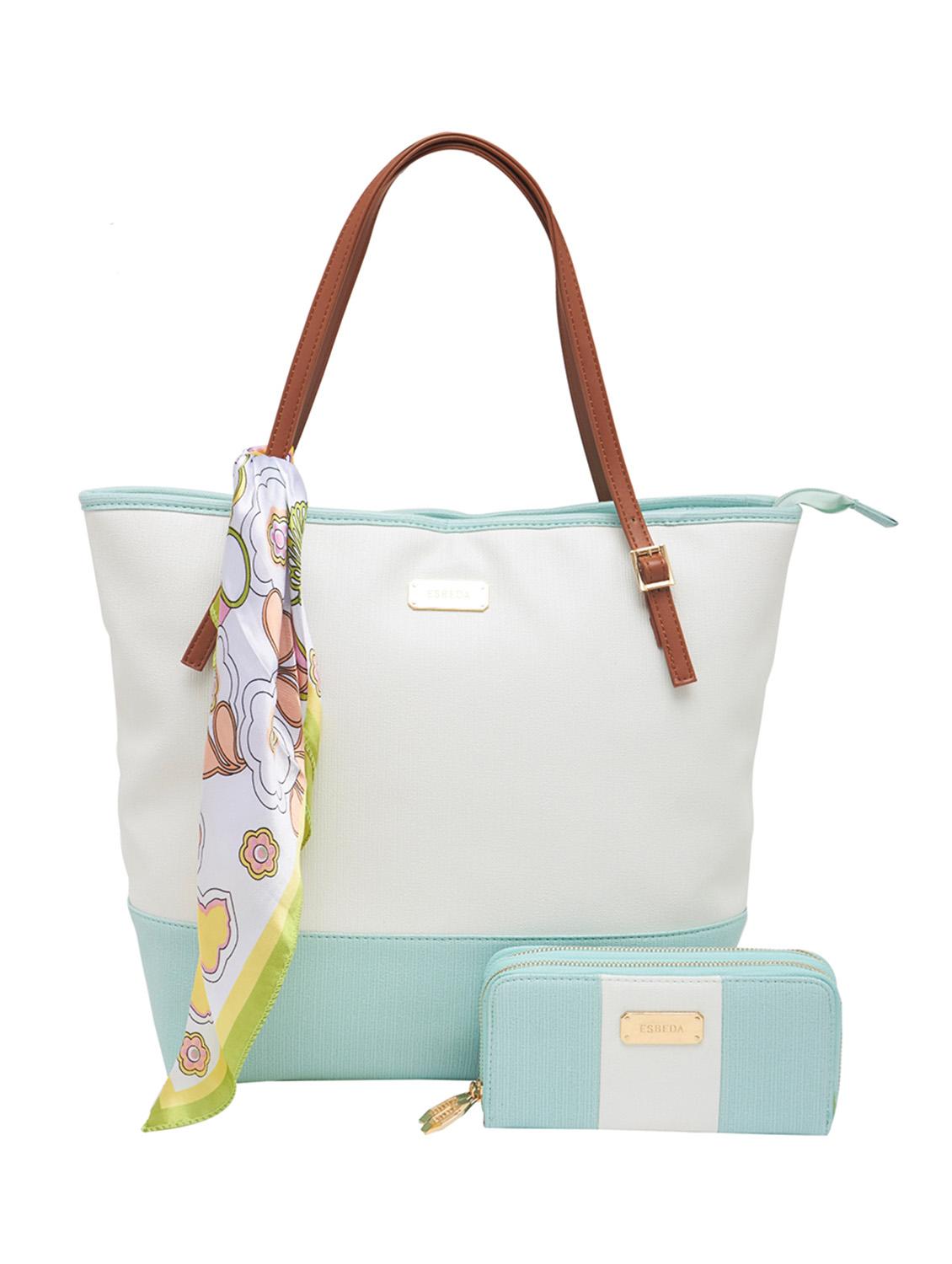 green synthetic leather tote - 12979978 - Zoom Image - 0