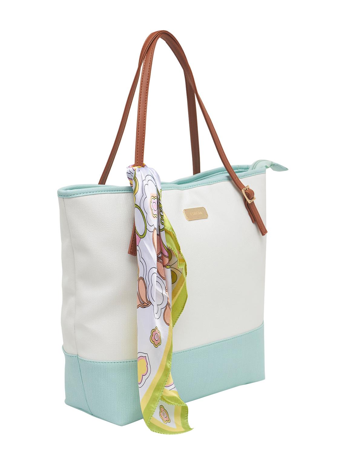 green synthetic leather tote - 12979978 - Standard Image - 3