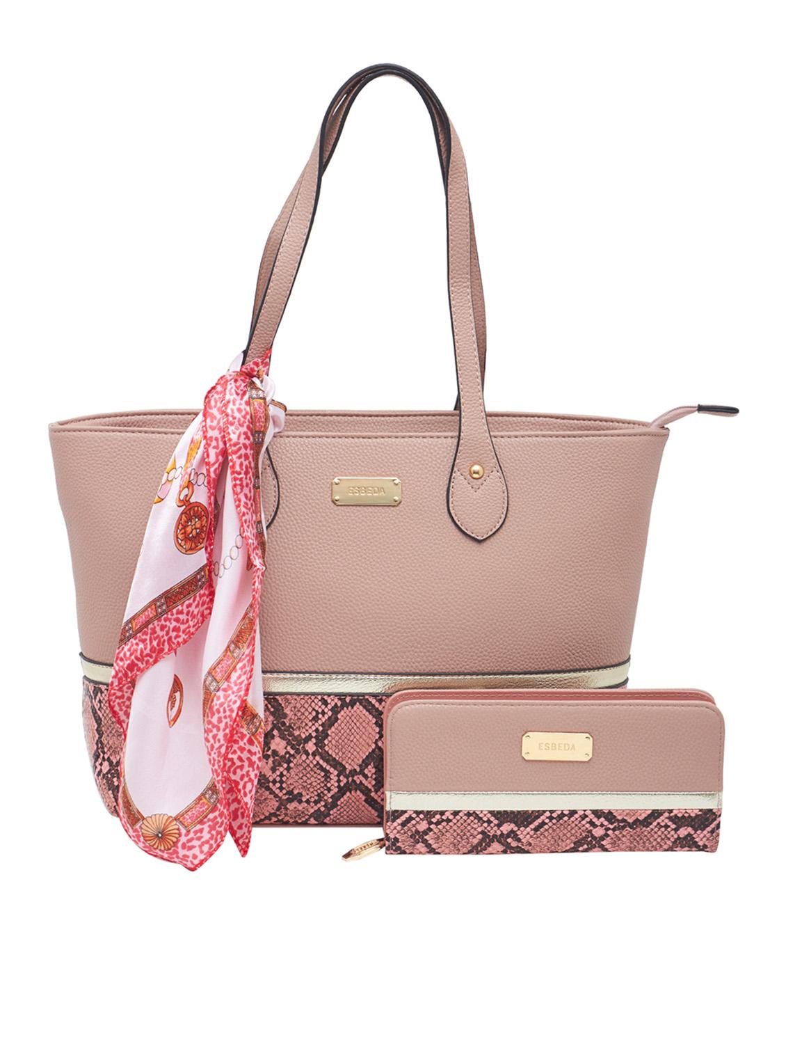 pink synthetic leather tote - 12979988 - Zoom Image - 0
