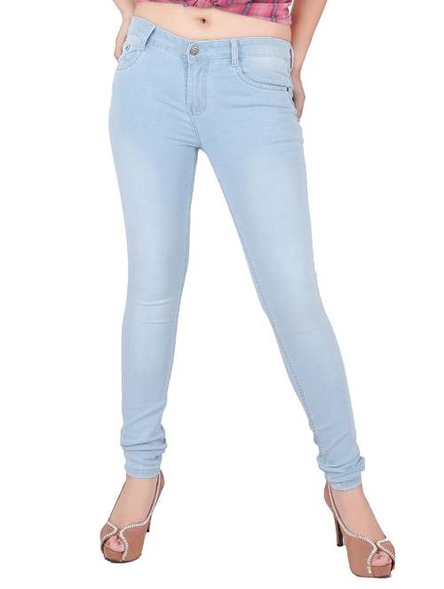 women's plain slim fit jeans - 12989171 -  Standard Image - 0