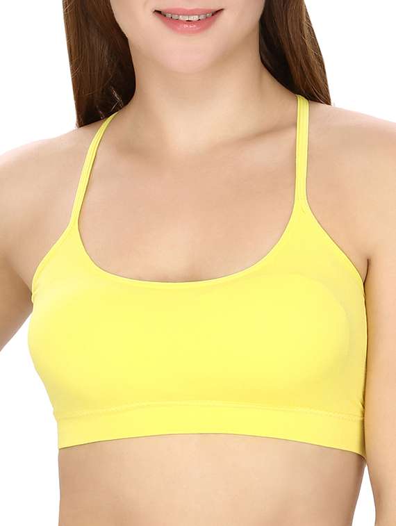 yellow nylon bralette - 12993979 - Zoom Image - 0