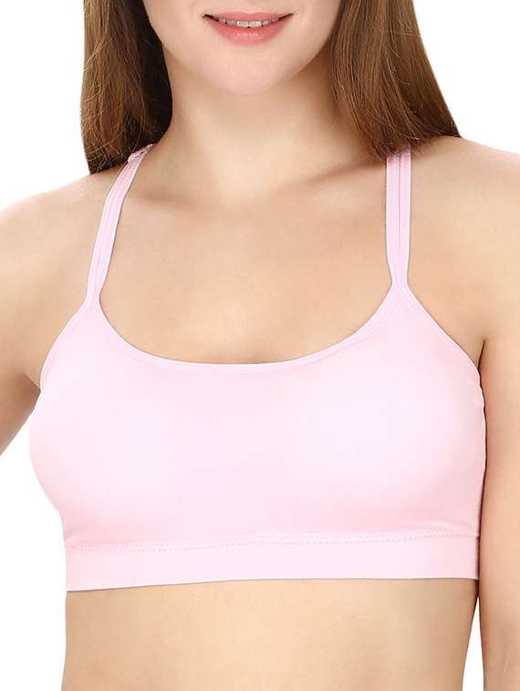 pink nylon bralette - 12993995 - Zoom Image - 0
