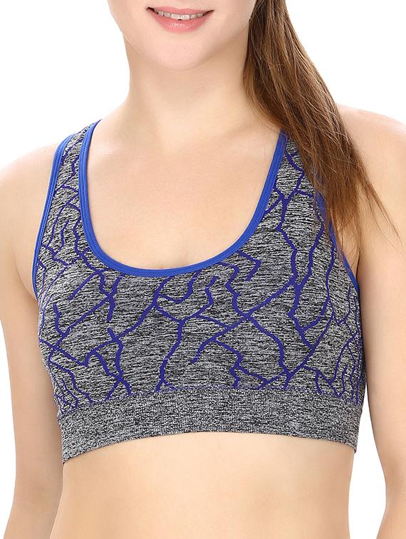multi colored nylon sports bra - 12994008 - Zoom Image - 0
