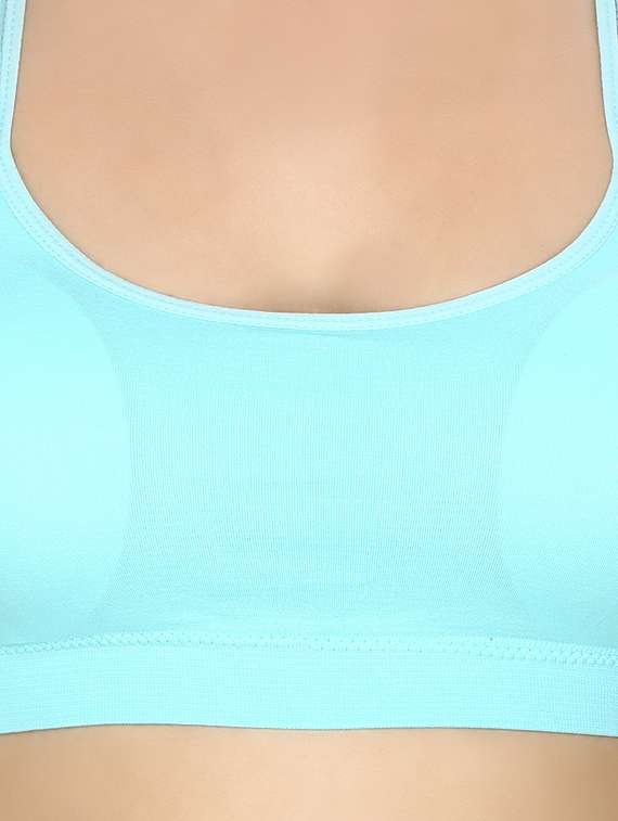 light blue nylon bralette - 12994049 - Standard Image - 3
