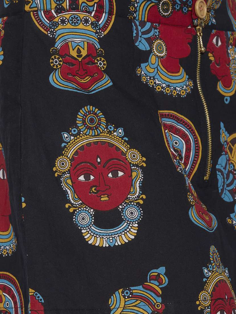 black printed cotton skirt - 12994195 - Standard Image - 3