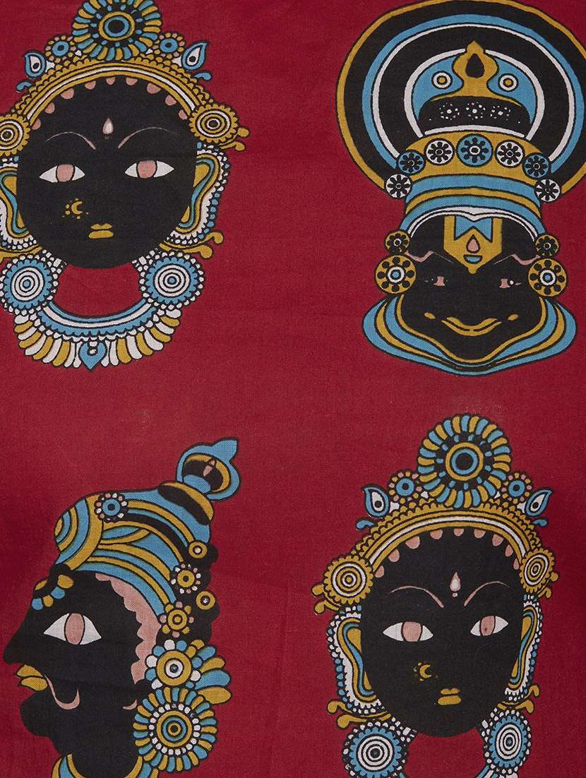 red printed cotton top - 12994209 -  Standard Image - 3