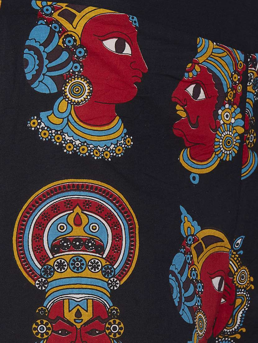 black printed cotton palazzo - 12994290 - Standard Image - 3