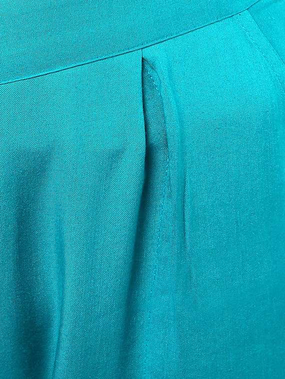 green cotton printed kurta with pink palazzo set - 12994415 -  Standard Image - 3