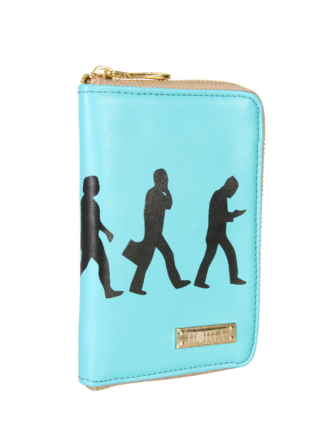 blue leatherette wallet - 12996863 - Standard Image - 3