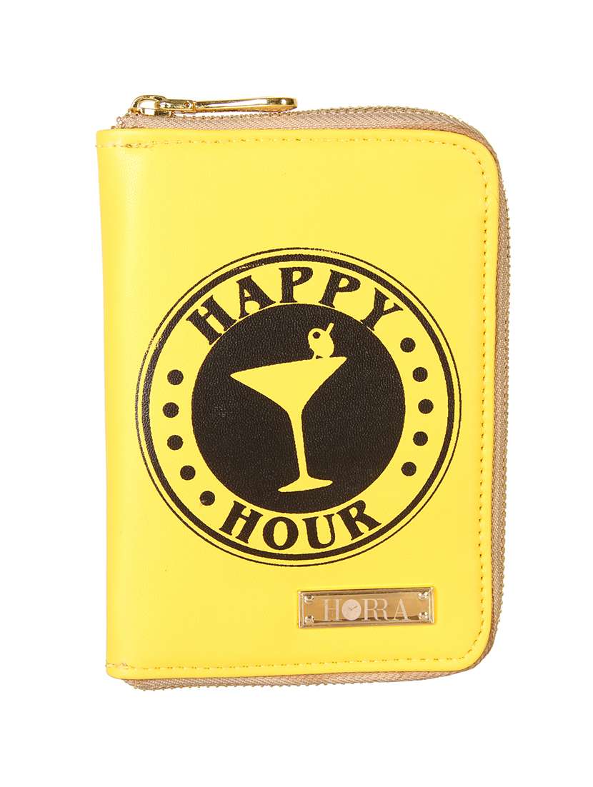 yellow leatherette wallet - 12996871 -  Zoom Image - 0