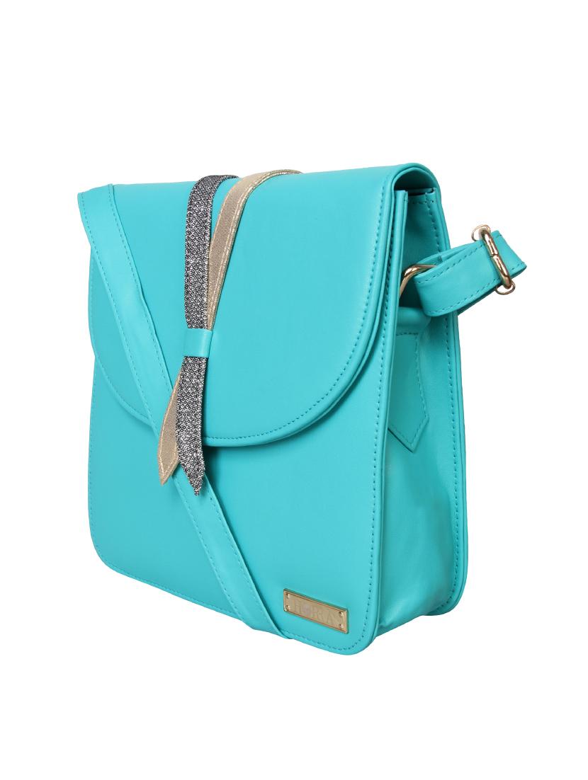 green leatherette sling bag - 12996877 - Standard Image - 3