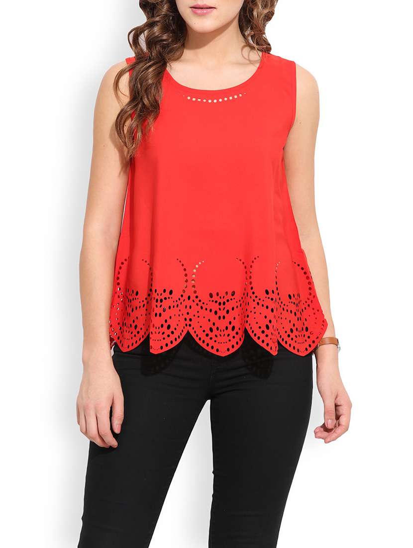 women's straight round neck top - 13003935 - Zoom Image - 0