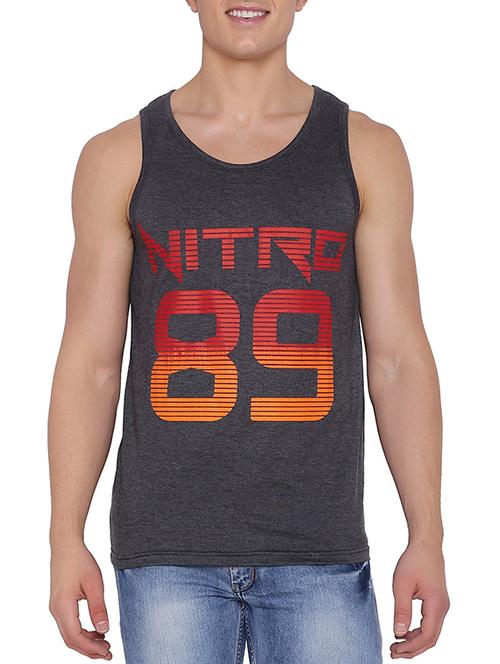 grey printed vest - 13004356 - Standard Image - 0