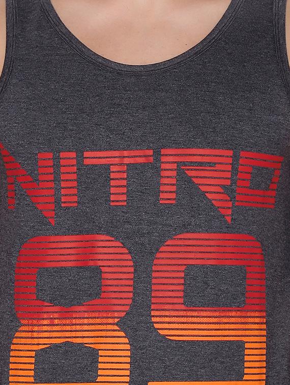 grey printed vest - 13004356 - Standard Image - 3