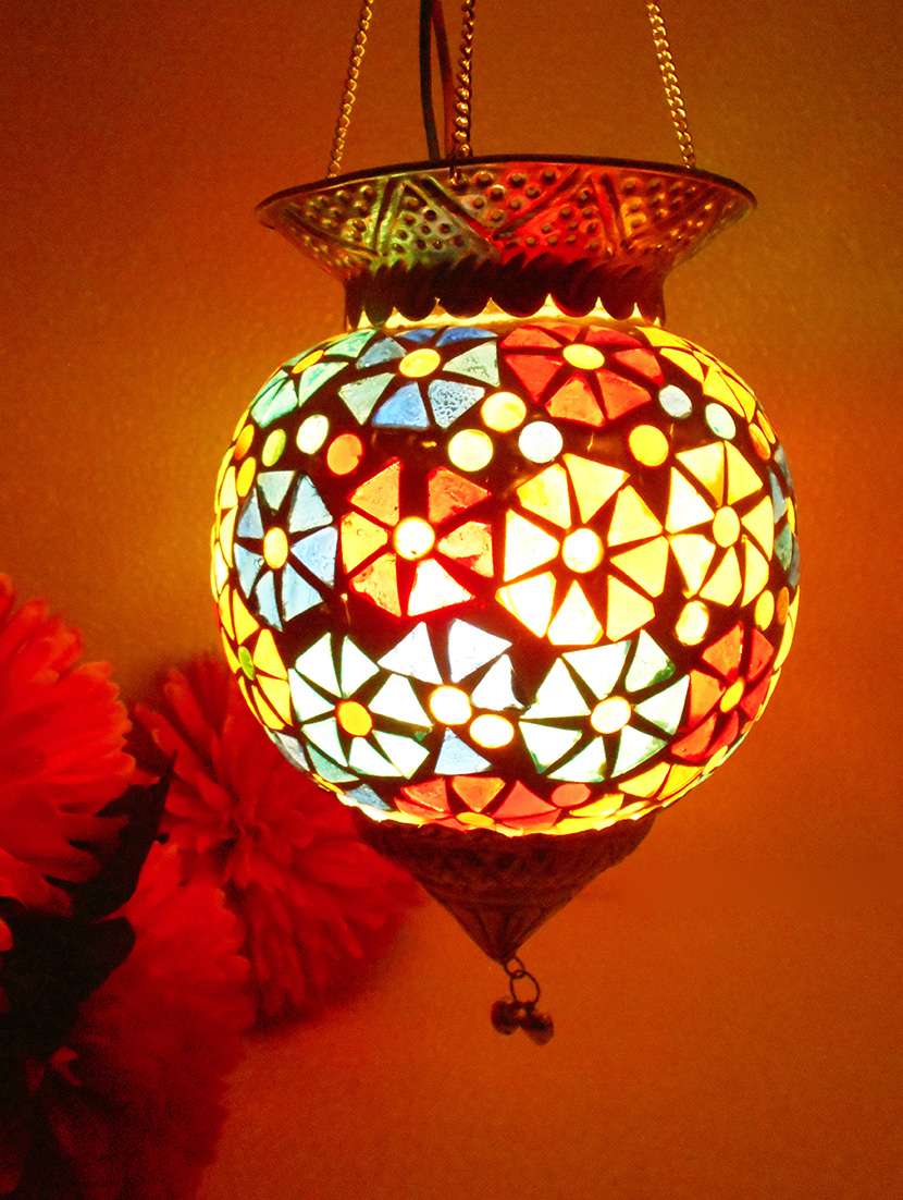 susajjit flower design hanging lamp with beautiful work