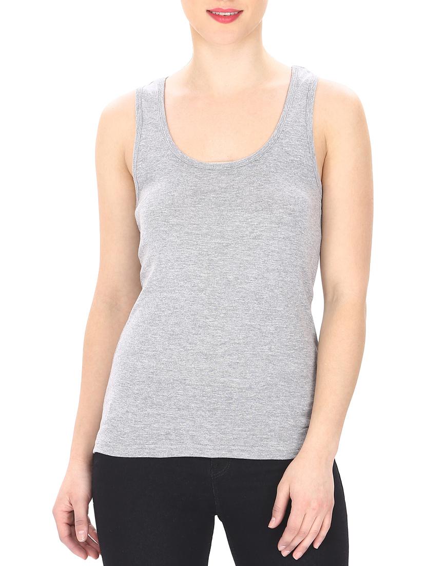 grey racer back tee - 13025669 - Zoom Image - 0