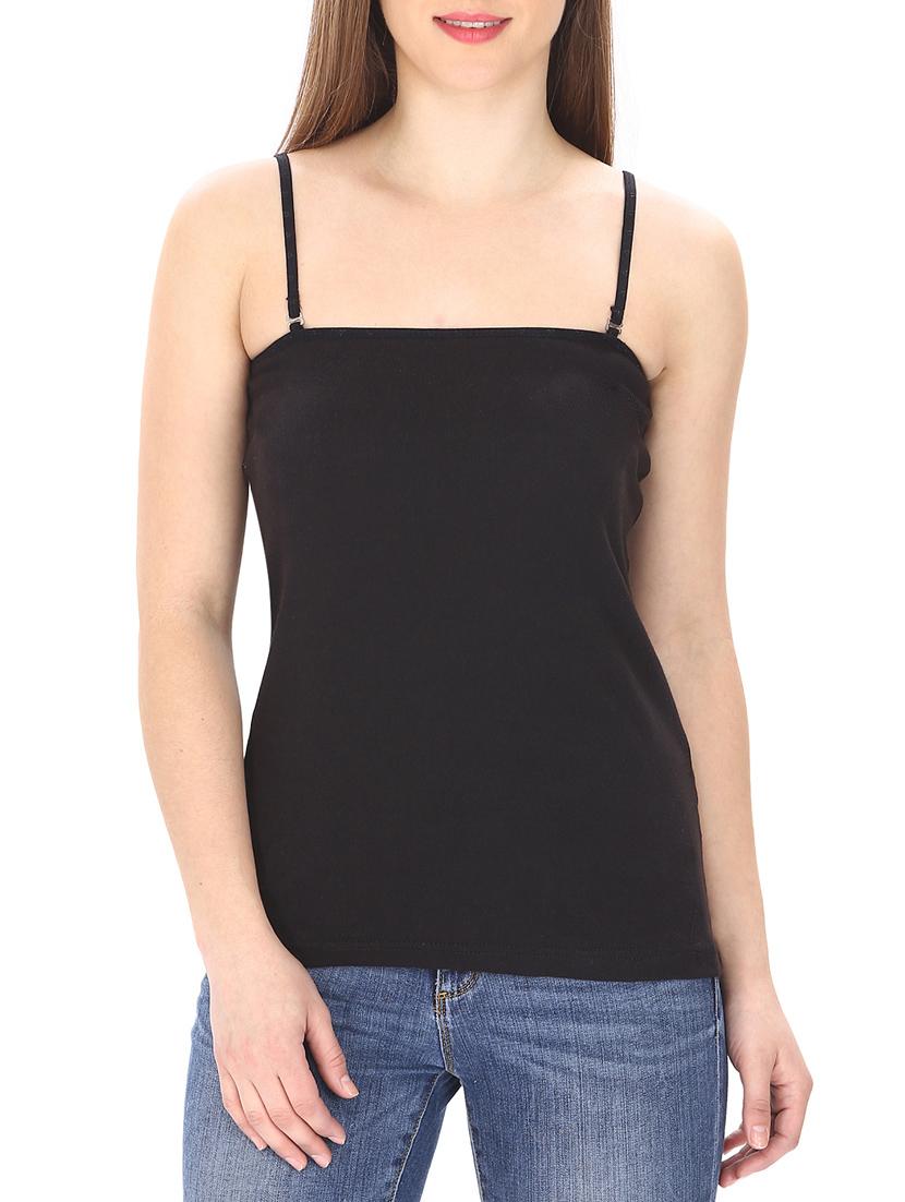 detachable strap solid camisole  - 13025697 -  Zoom Image - 0
