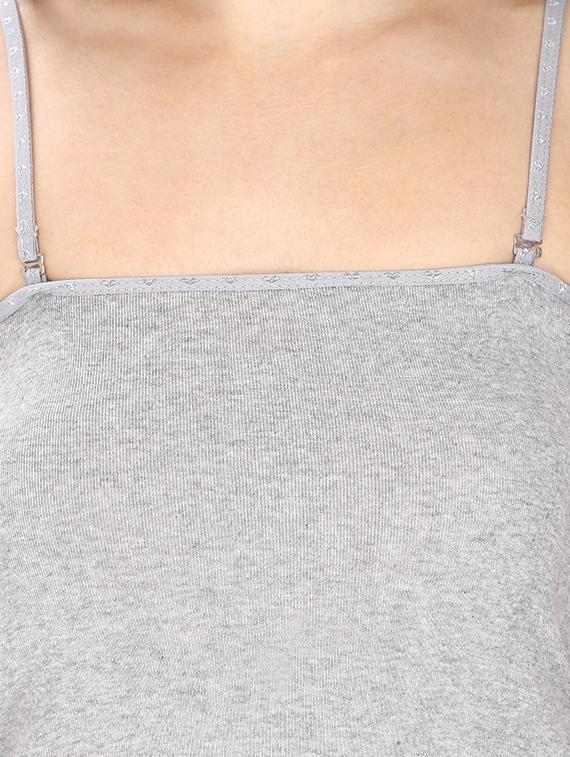 detachable strap solid camisole - 13025700 - Standard Image - 3