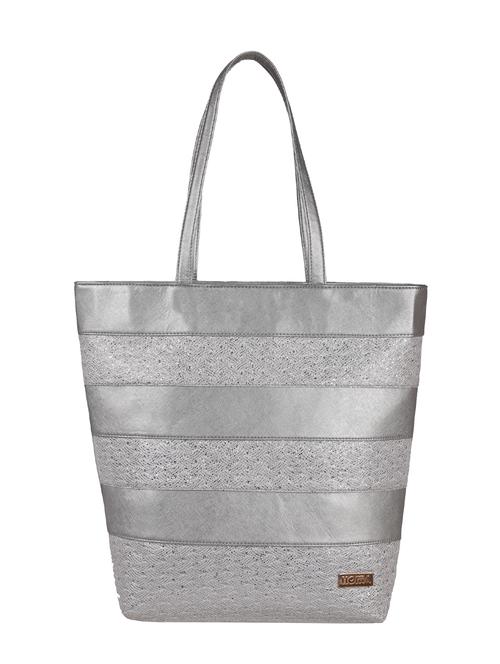silver leatherette handbag - 13027856 - Standard Image - 0