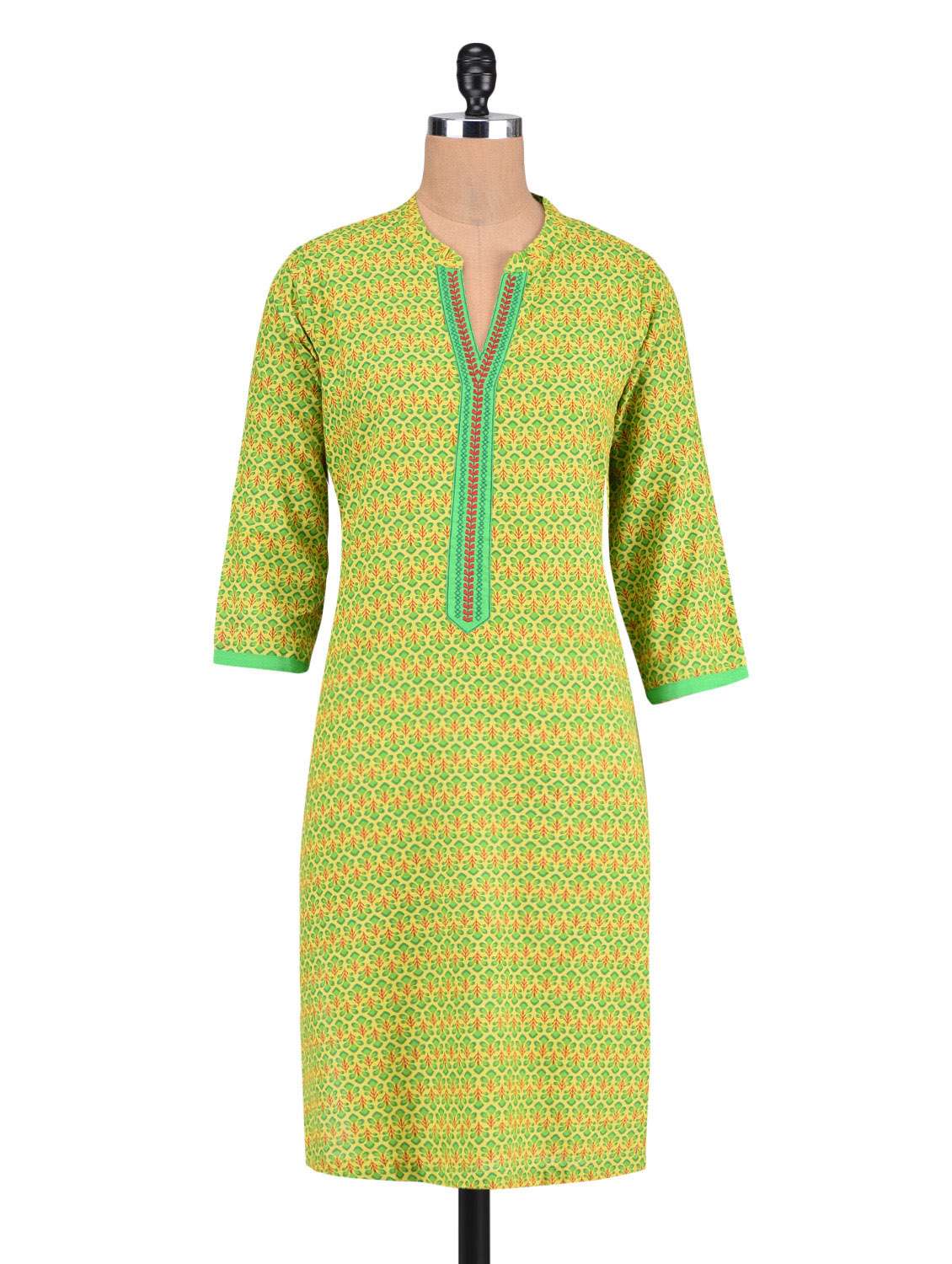 Ethnic Wear Limeroad Dresses At 299 Buy Online Lime Green Cotton