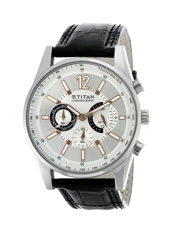 titan octane chronograph silver dial chronograph men's watch ne9322sl01a