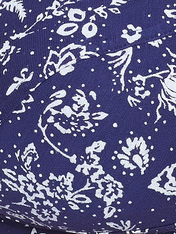 blue cotton regular bra - 13039225 - Standard Image - 3