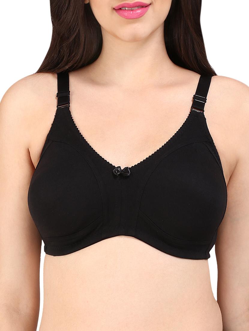 bow patch solid bra  - 13046221 -  Zoom Image - 0