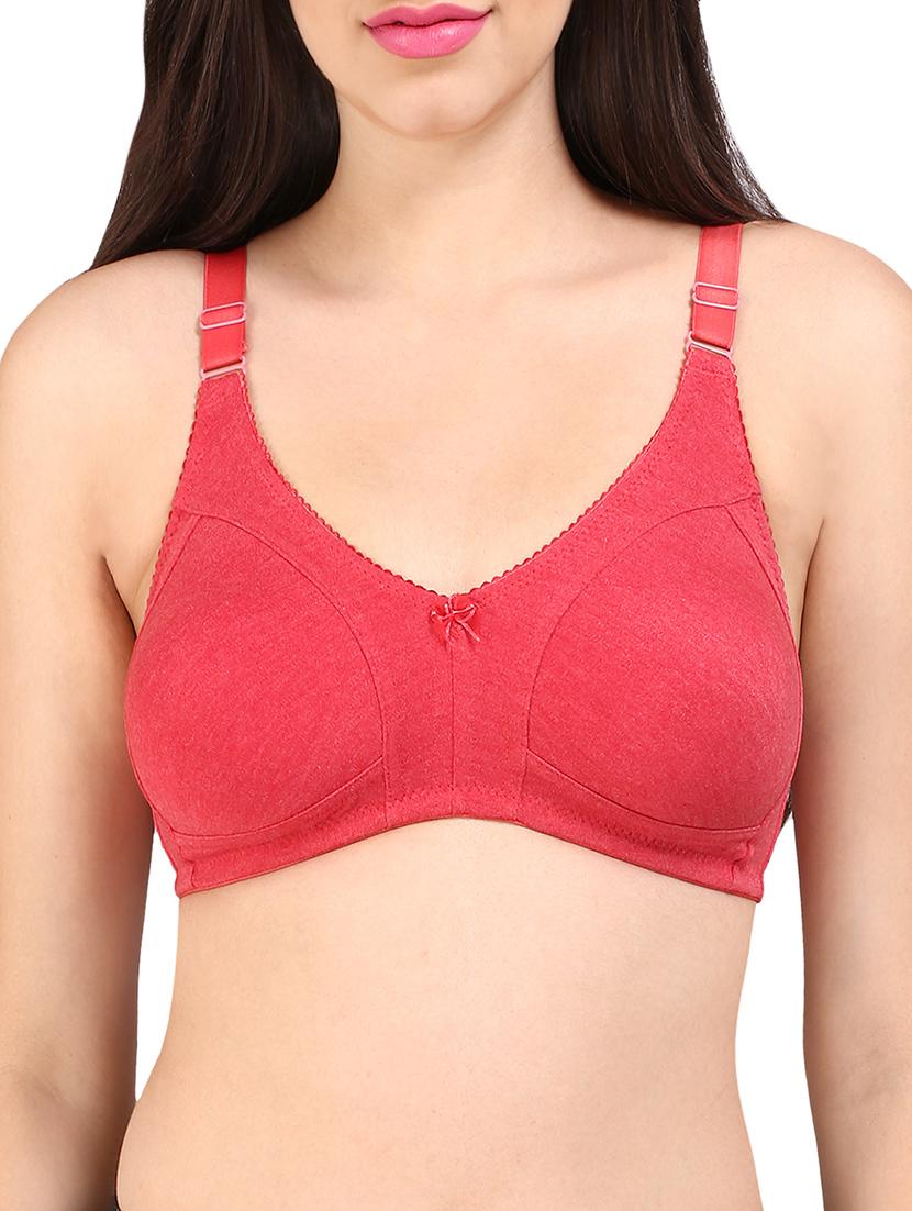 bow patch solid bra - 13046222 - Zoom Image - 0