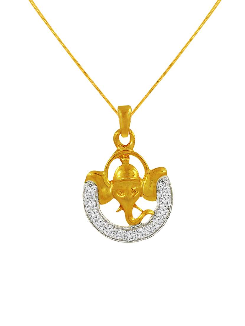 gold brass pendant