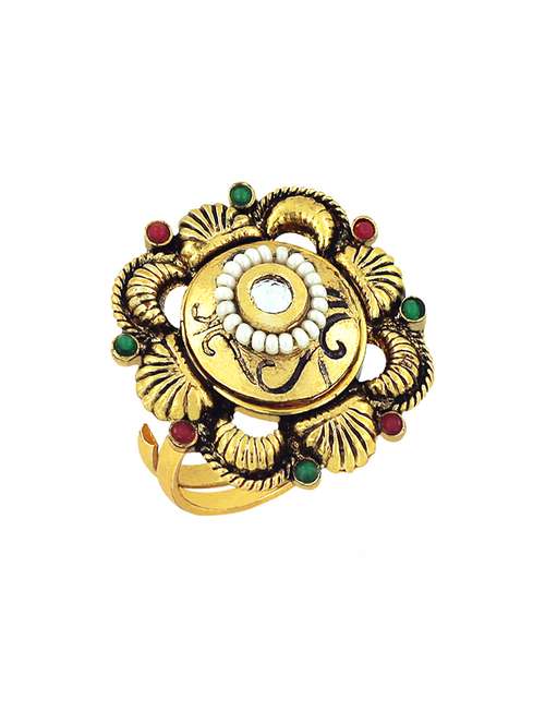 multi colored brass ring - 13048490 -  Standard Image - 0