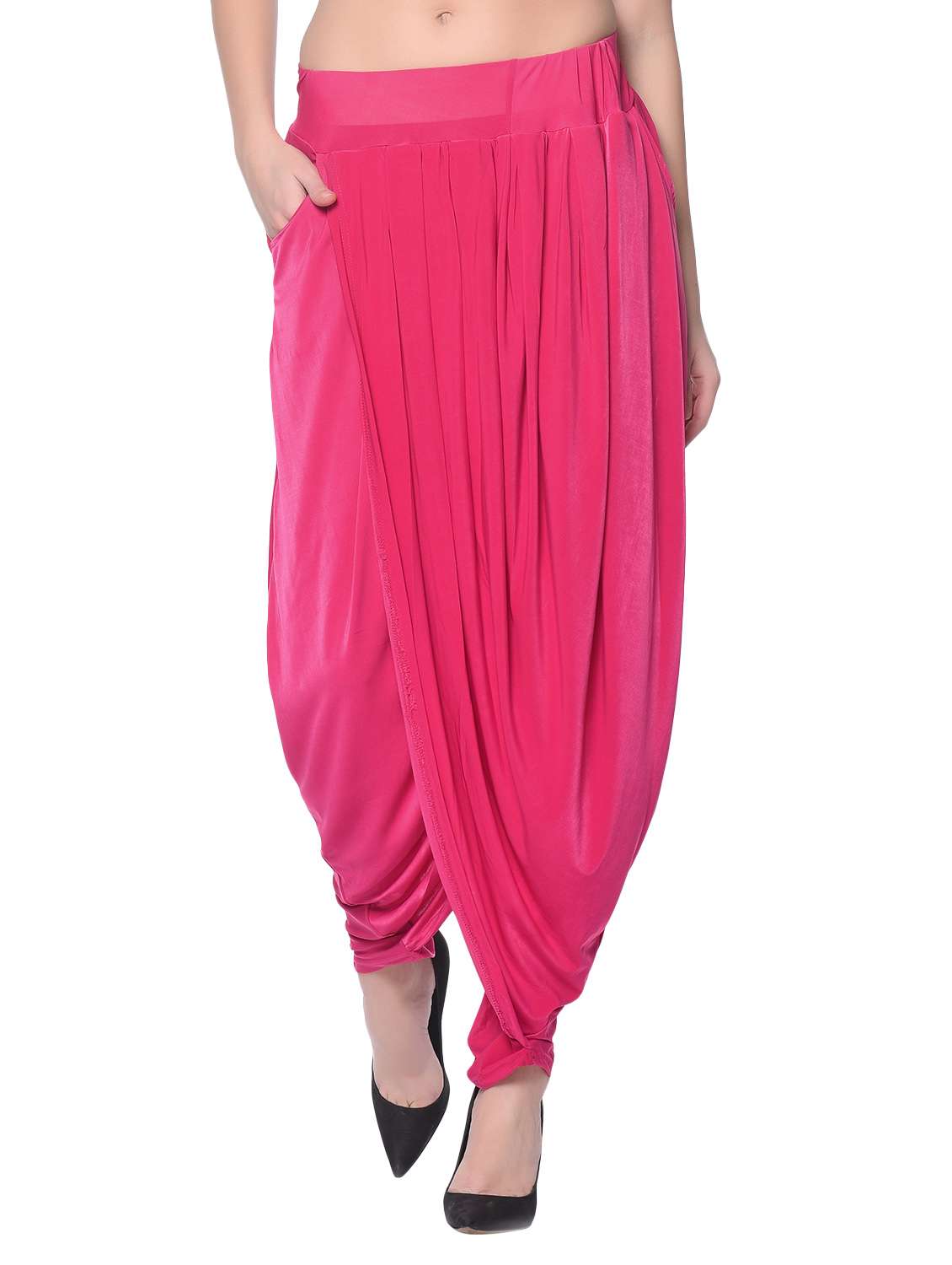 pink polyester regular salwars