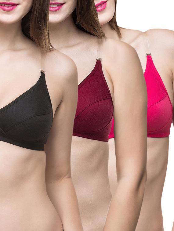 set of 3 detachable strap bra  - 13059512 -  Zoom Image - 0