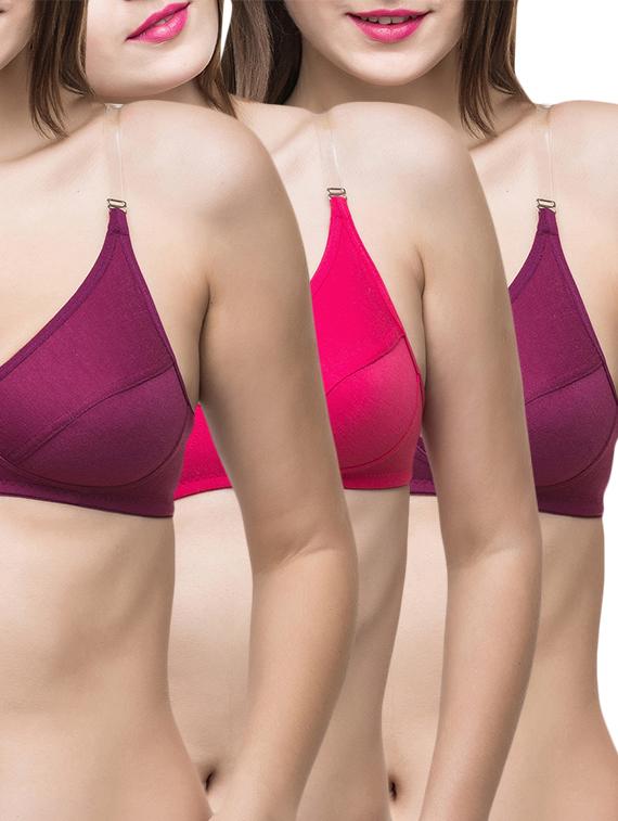 set of 3 detachable strap bra  - 13059574 -  Zoom Image - 0