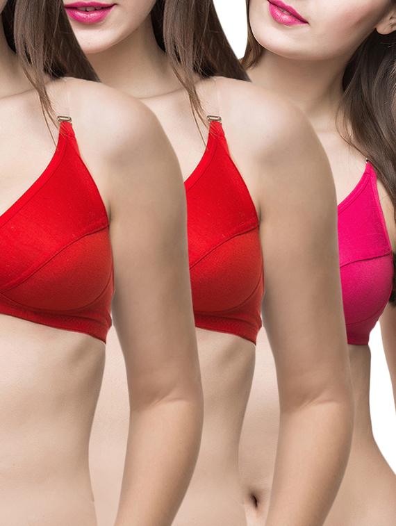 set of 3 detachable strap bra - 13059597 - Zoom Image - 0