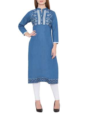 limeroad denim kurtis