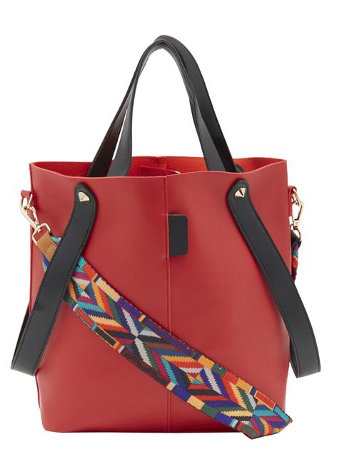 red leatherette tote - 13064536 - Standard Image - 0