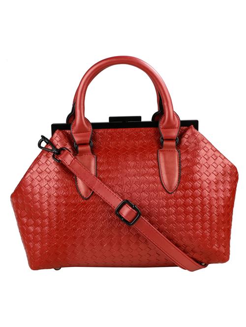 red leatherette handbag - 13064539 - Standard Image - 0