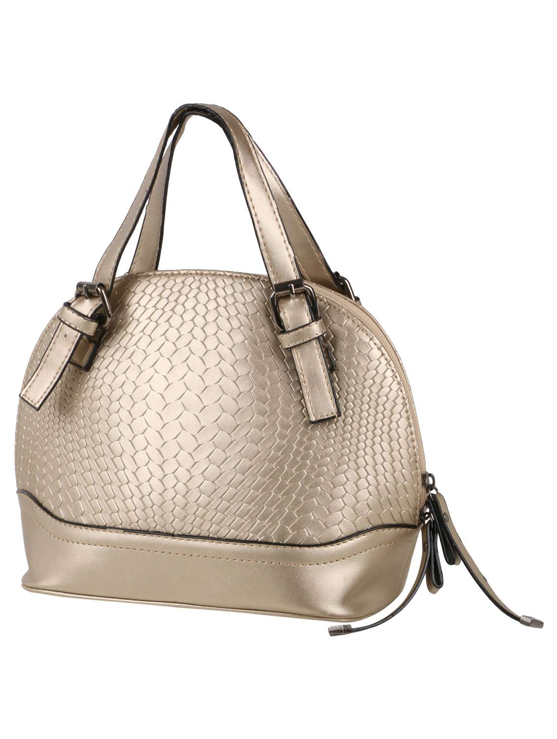 gold leatherette sling bag - 13064549 - Standard Image - 3