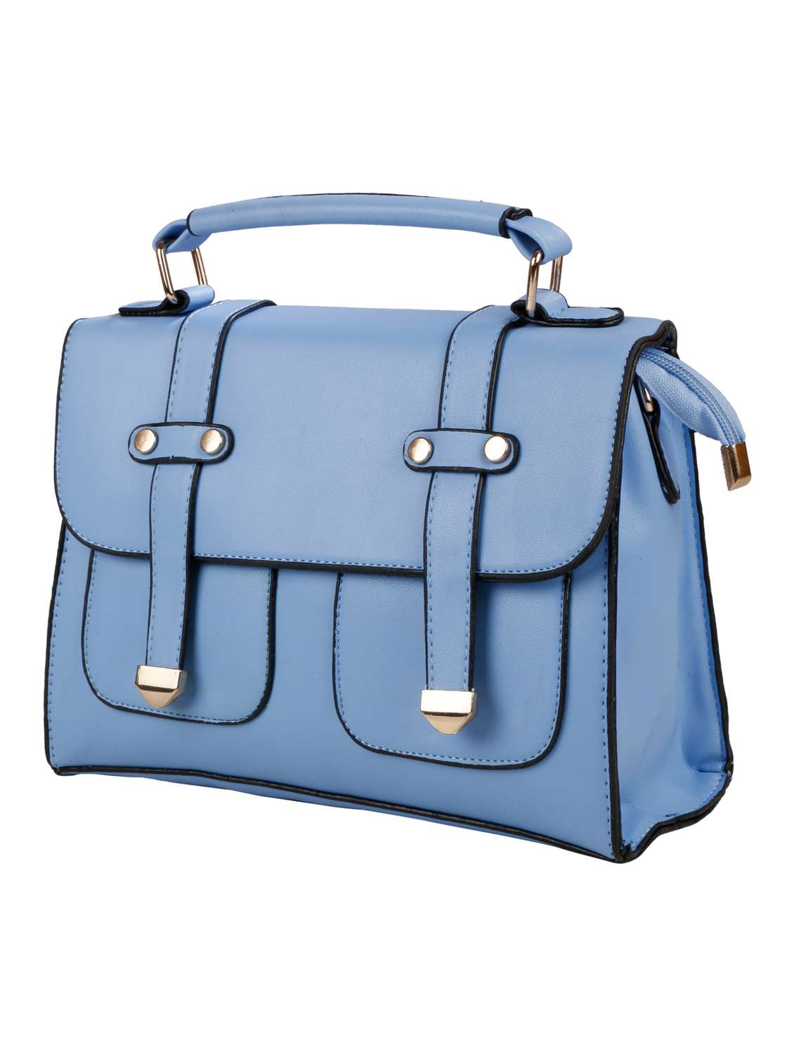 blue leatherette satchel - 13064553 -  Standard Image - 3