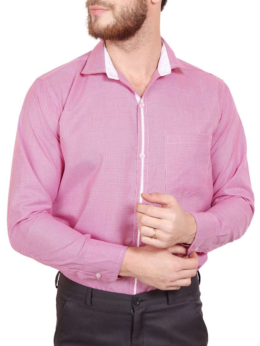pink cotton formal shirt