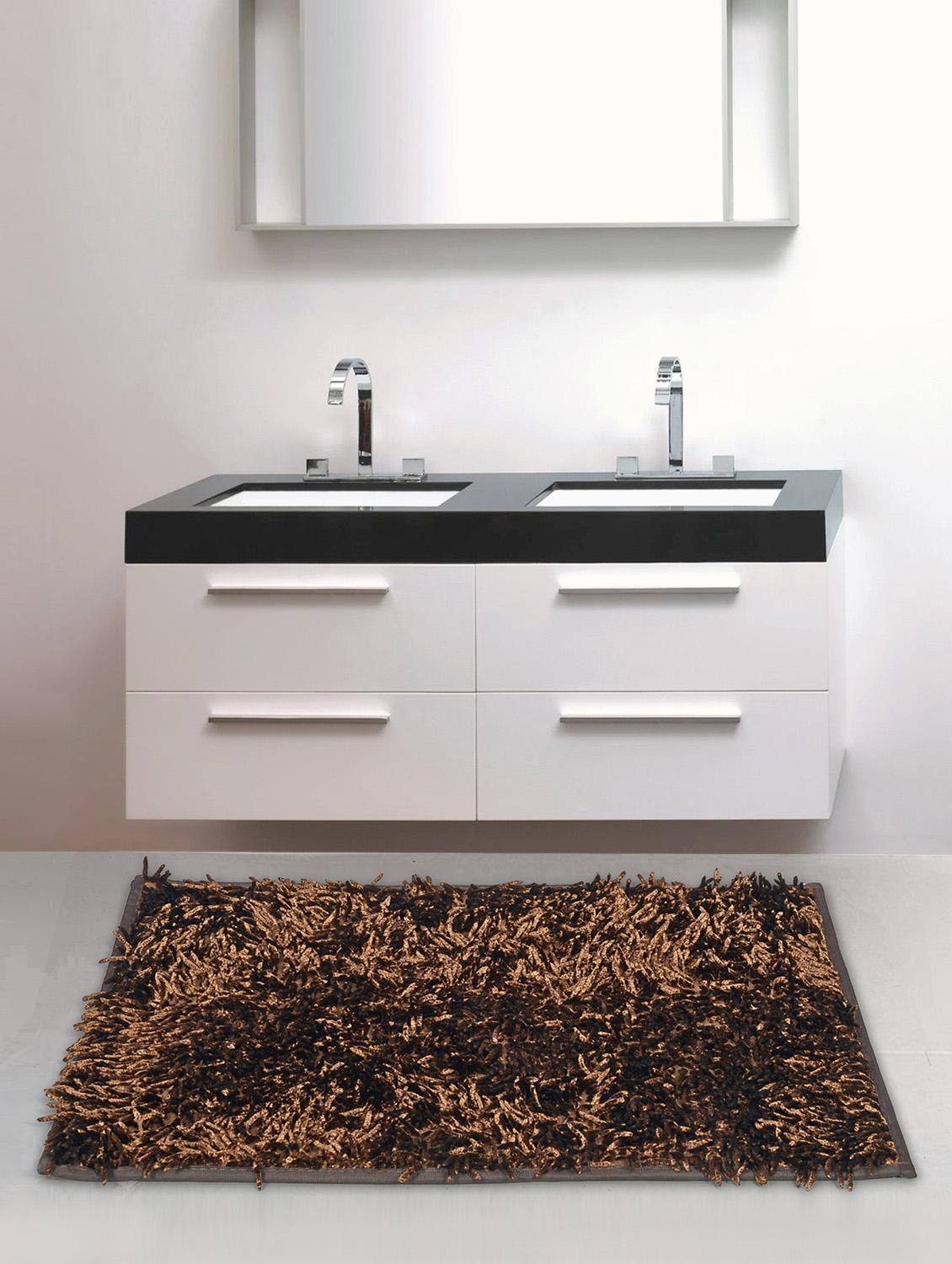 multicolored cotton plain bath mat