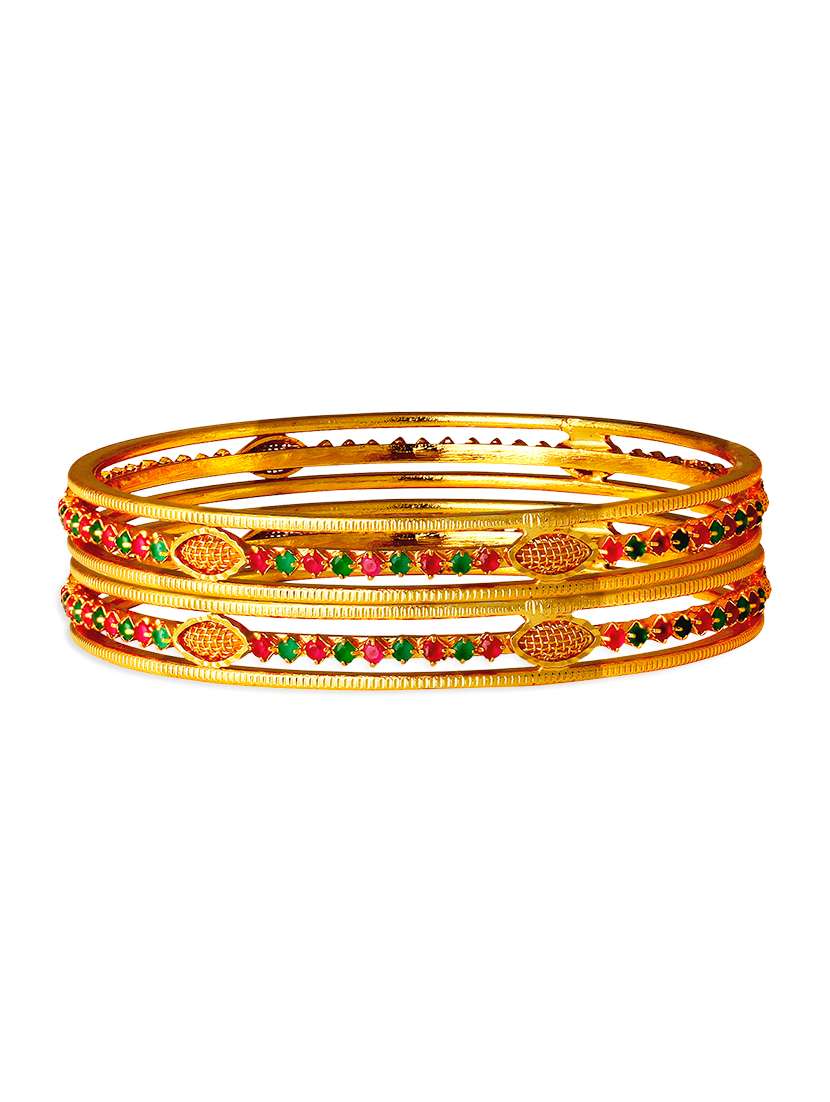 multi colored brass bangle