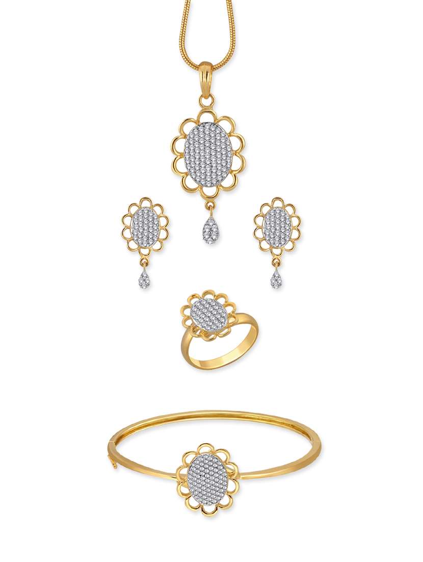 white brass pendants and earring